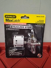 Stanley Hardware Weathergard Stainless Steel Self Latching Adjustable Gate Latch