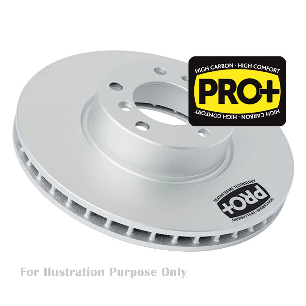 Textar Genuine OE Brake Discs Coated High-Carbon Vented Front 300 