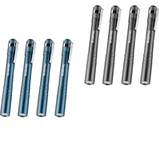 WORKPRO LED Pen Light Set, Battery-Powered Aluminum Handheld Flashlights 4-Pack