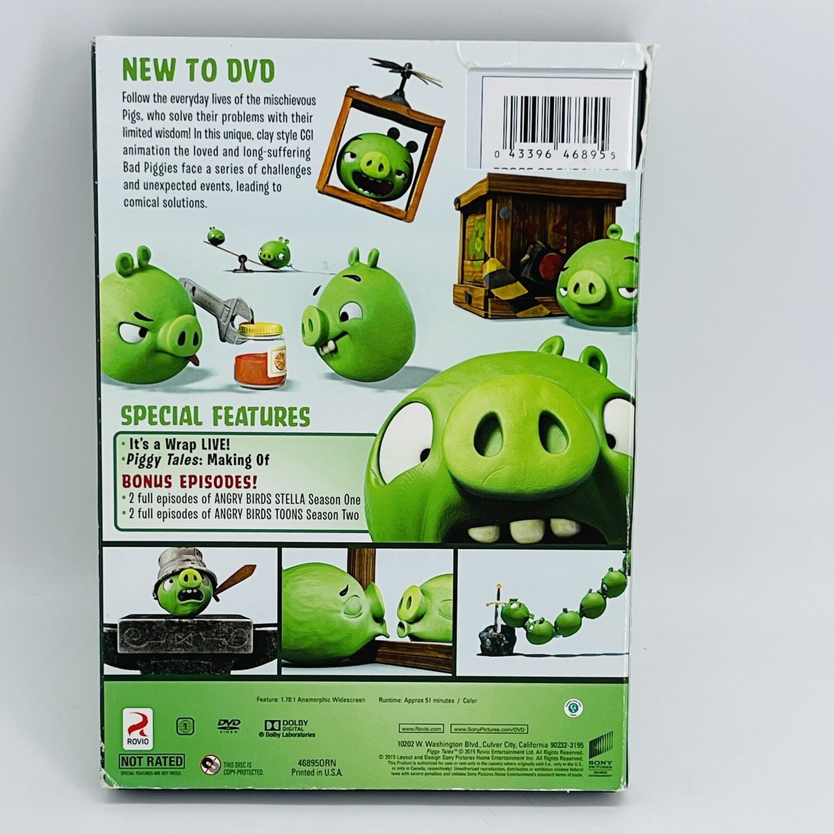 PIGGY TALES FROM THE WORLD OF ANGRY BIRDS DVD ANIMATION-BONUS HOLIDAY  EPISODE