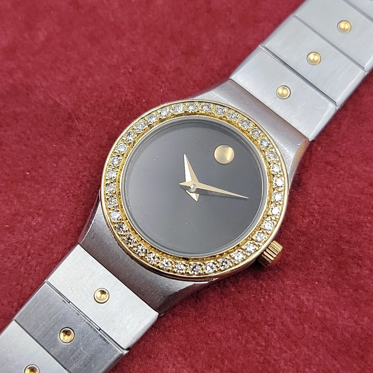 Diamond bezel deals movado