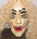 Creepy Scary Wooden Hand Painted Mask Wall Hanging Decor Twisted Sister Singer — photo 2