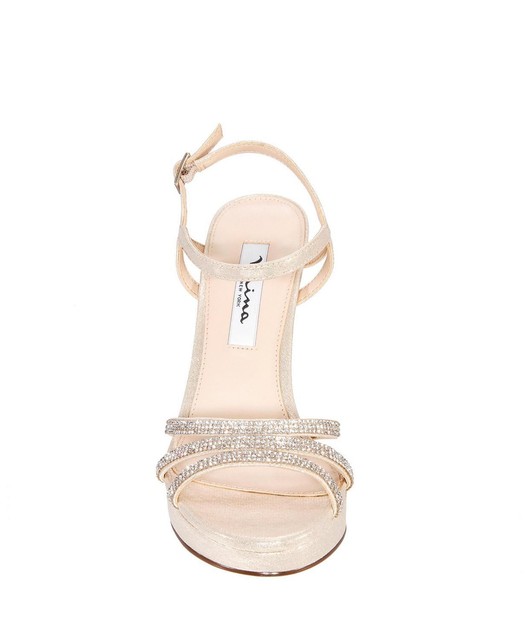 Nina Silver Saralyn Block Heel Evening Women's Sandals Regular (M, B) Listed By CharmyPosh - Tradesy