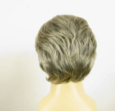 Perruque Homme 100% Cheveux Naturels Châtain - Court - Bonnet Moyen - Neuf Avec Étiquettes