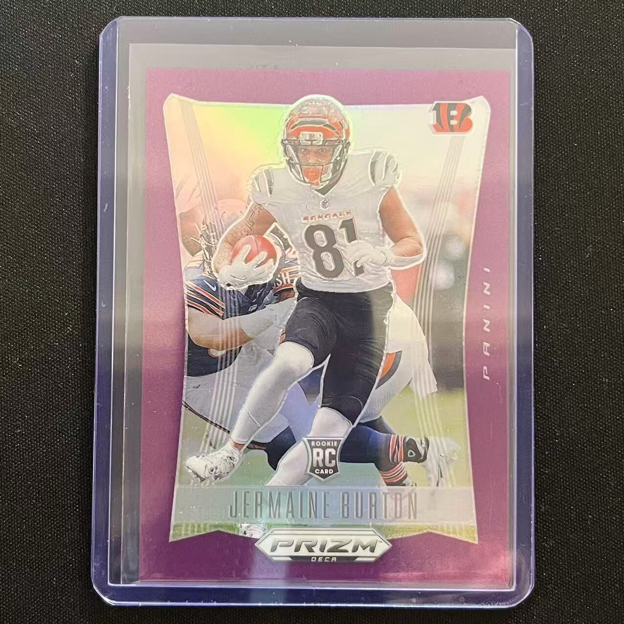 🛸2024 PANINI PRIZM DECA FOOTBALL PURPLE PRIZM /99 RC JERMAINE BURTON