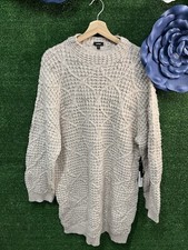 Express Beige Rhinestone Sweater Dress Size Xl NWT Brand New  