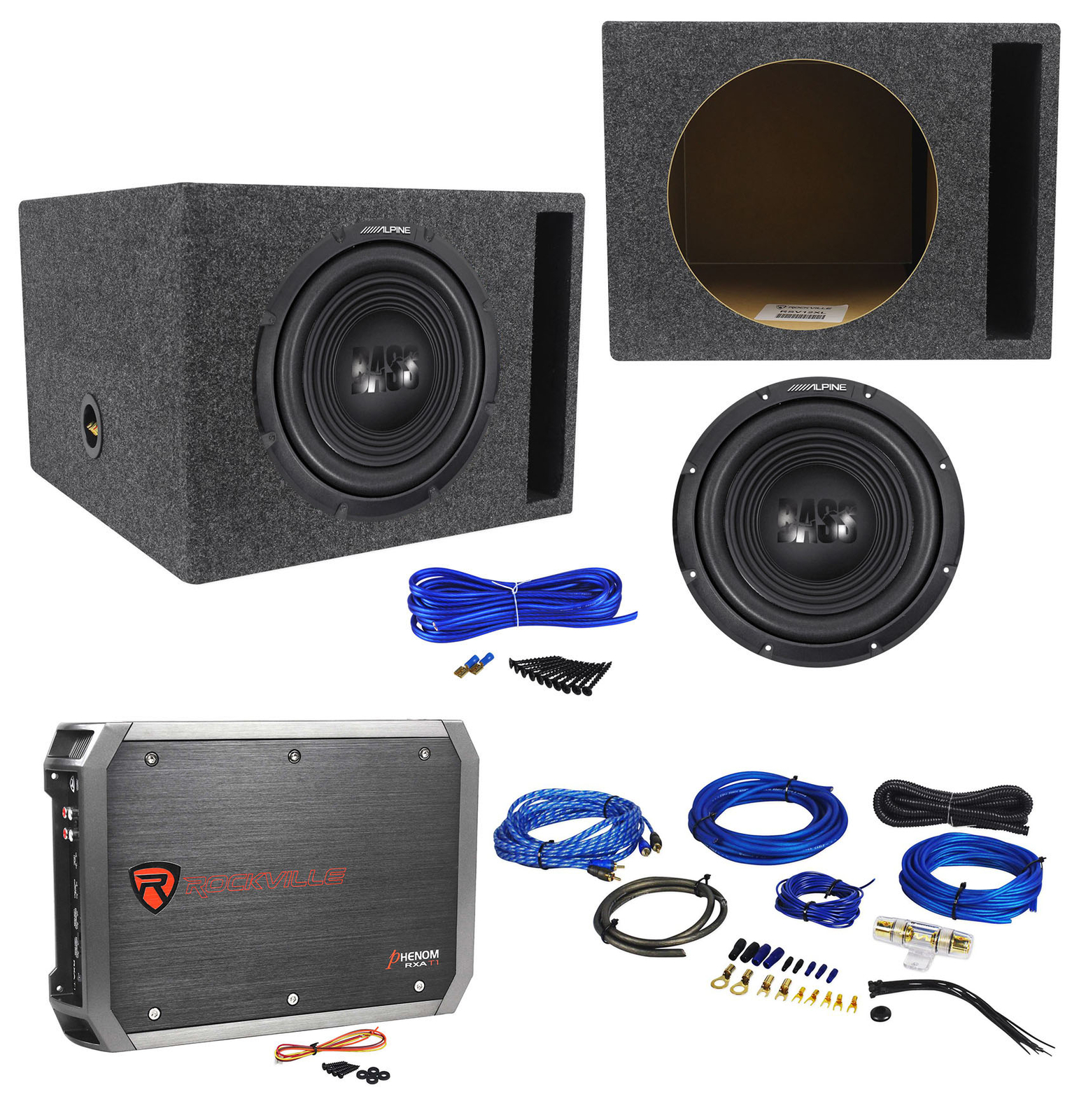 Автомобильный сабвуфер Alpine W12S4 12 мощностью 750 Вт Вентилируемый корпус сабвуфера Усилитель Комплект усилителей 36090₽