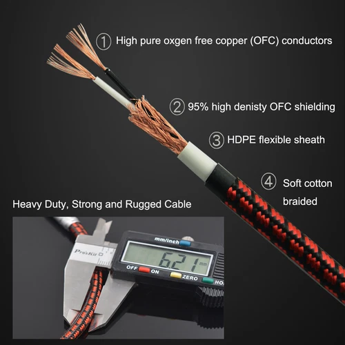 NEW Subwoofer Cable 1 RCA Male to 2 RCA Male Audiophile Audio for Home Theater - Picture 2 of 10