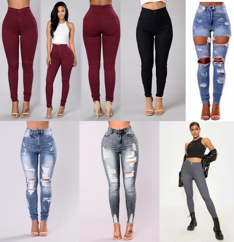 WOMENS LADIES GIRLS HIGH WAISTED 