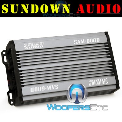 SUNDOWN AUDIO SAM-600D MONOBLOCK 600W RMS SUBWOOFERS MARINE ATV RZR AMPLIFIER
