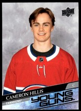 2020-21 Upper Deck Young Guns Cameron Hillis Rookie Montreal Canadiens #705