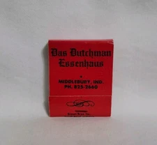 Vintage Matchbook Das Dutchman Essenhaus Restaurant Middlebury IN Advertising