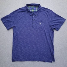 William Murray Polo Shirt XXL Golf Performance Stretch Blue  Mens