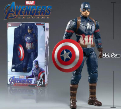 ZDTOYS Authentic Avengers Captain America 14-Inch Action Figure