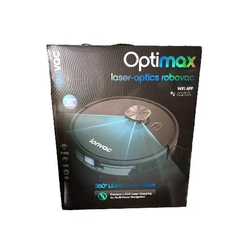 Ionvac OptiMax Robovac Laser Mapping Robot Vacuum Cleaner with Wi-Fi