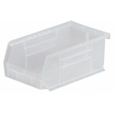 Akro-Mils 30240Sclar Hang & Stack Storage Bin, Plastic, Clear, 7 In H, 8 1/4 In