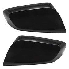 Exterior Side Mirror Cover Cap Gloss Black, Replacement for Chevy Impala 2014
