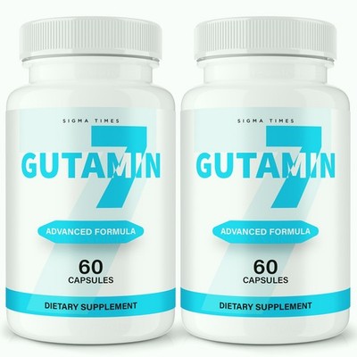 Gutamin 7 Capsules   Digestive Support, Gut Comfort & Balance Supplement -2 Pack