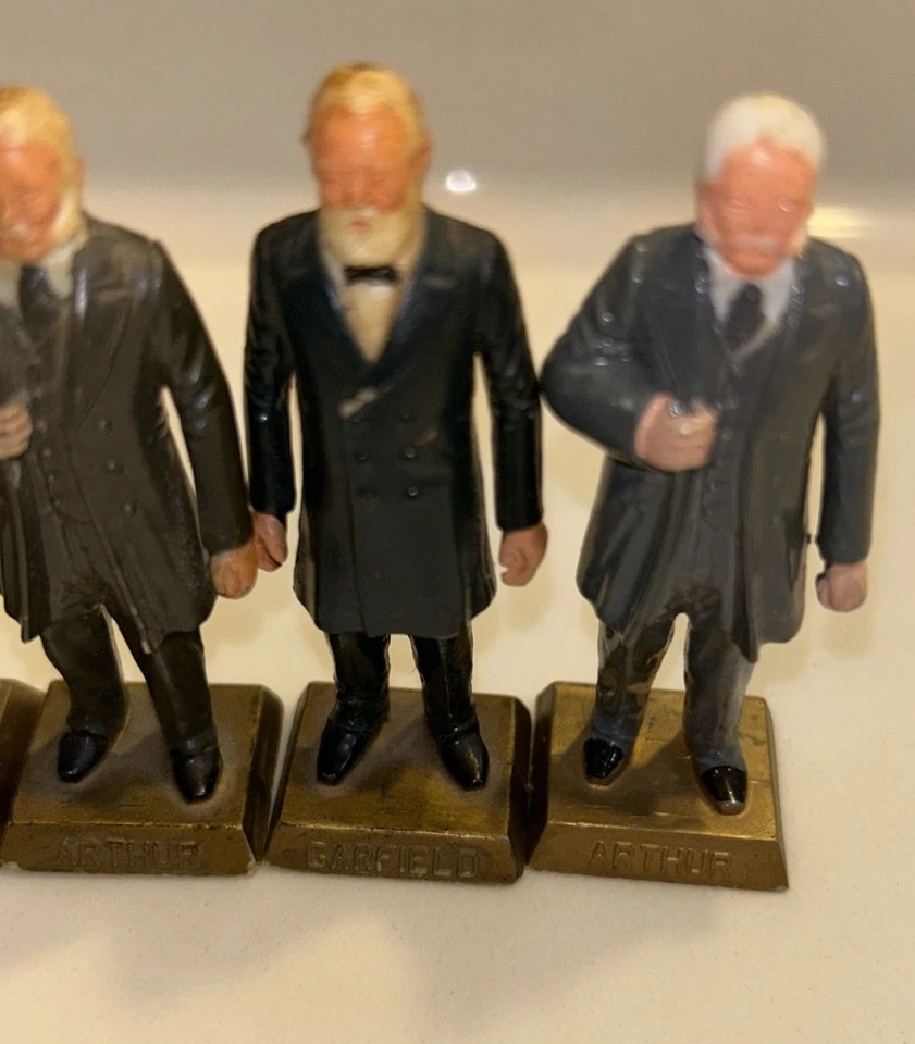 Lote de 9 Juguetes Marx De Colección Presidentes de los Estados Unidos 2 3/4" Washington Foto 2 de 4