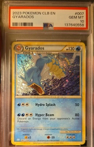 2023 Pokemon GYARADOS #007/034 Classic Collection Blastoise Deck CLB PSA 10 💎💎