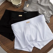 Men Cotton Underwear Boxer Shorts Breathable Underpants Sports Comfort Trunks
