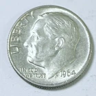 1964 D Roosevelt Dime 90% Silver 10C Circulated Coin #6037