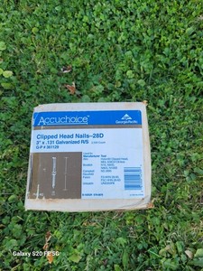 Full Case of 2500 Clipped Head 3" x .131 Galvanized Framing Gun Nails