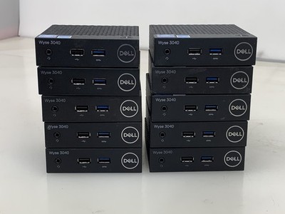 10 x DELL WYSE 3040 THIN CLIENT X5-Z8350@1.44GHZ 2GB RAM 8GB eMMC *No Adapters*