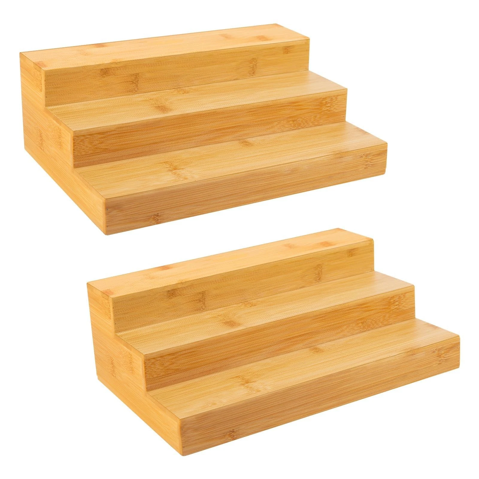Spice Rack Organizer for Cabinet 2 Pack - 3 Tier Countertop Step Shelf, Seaso...
