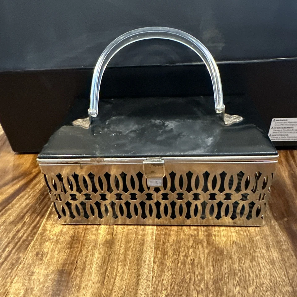 Vintage 1950s Pamart Metal Purse With Lucite handle. Brooklyn, NY - Image 2 of 4