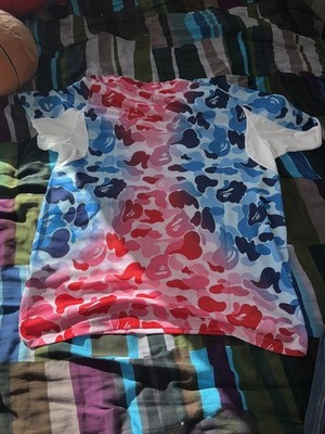 BNWT Adidas Bape FB Jersey Shock Blue Pink Camo XXL Slim Fit | eBay