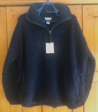 Image of Craghoppers womens Orlena navy blue fleece half zip jacket  UK20 Brand New