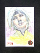 2025 Topp Chrome Deadpool Rogue Monogram Stetch Artist Auto 1/1