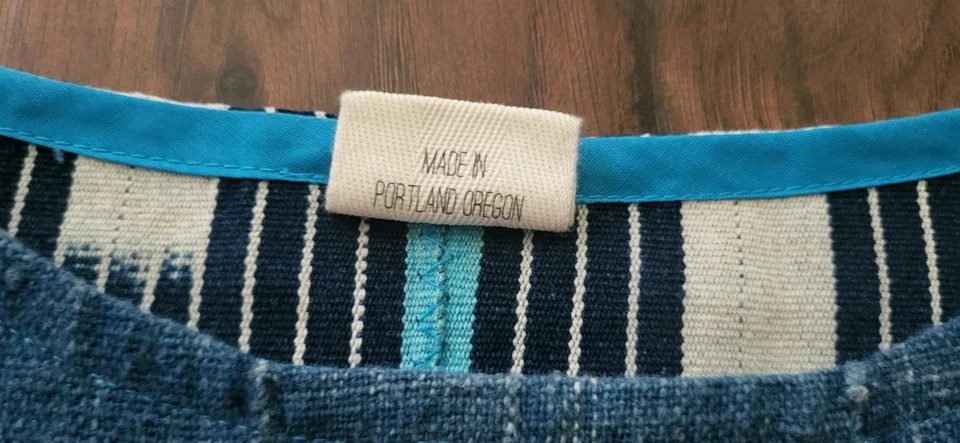 Top Parker and Simonne Algodón Lagenlook Multicolor, Manga 3/4, Diseño Artístico Foto 4 de 4