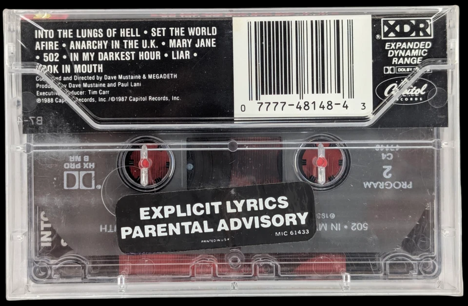 SEALED, Megadeth – So Far, So Good... So What!, Cassette, Hype Sticker, US, 1988 - Image 2 of 4