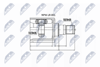 Gelenksatz Antriebswelle Nty NPW-LR-001 FüR Freelander Landrover 1 L314 Td4 4X4