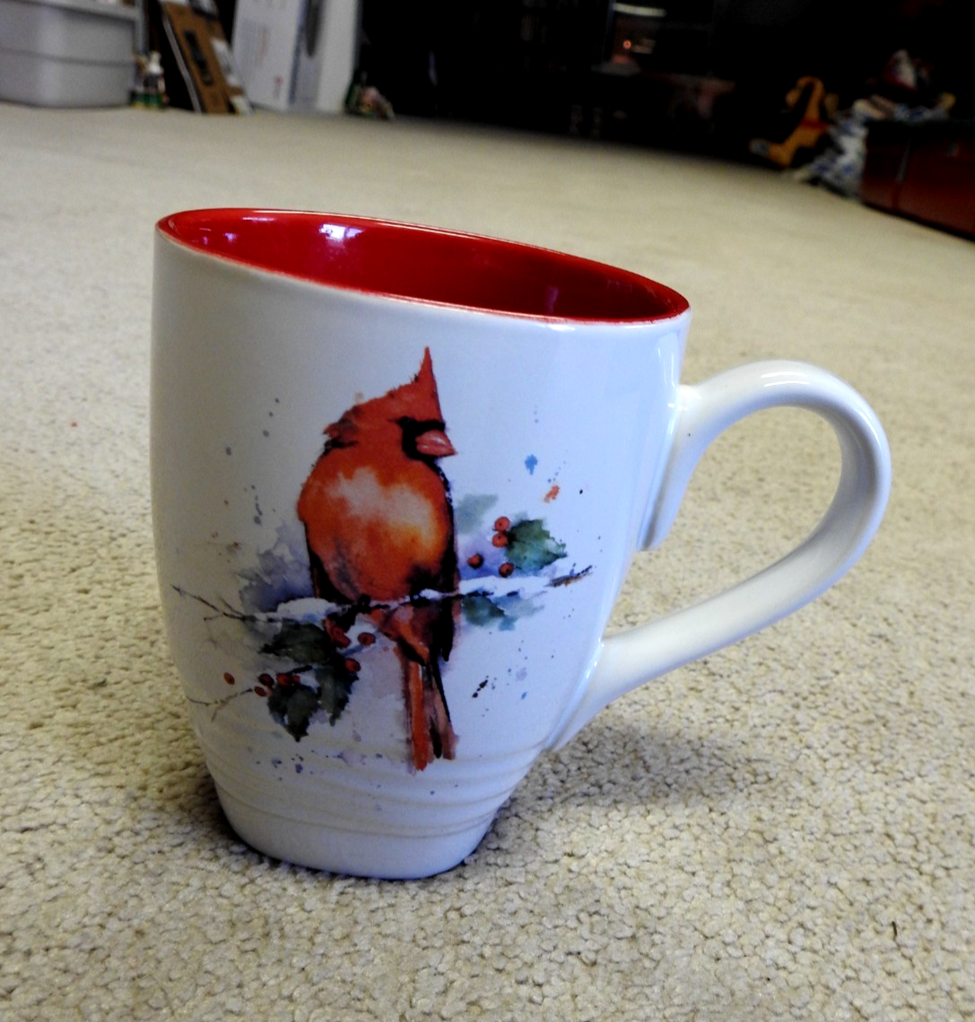 Dean Crouser Watercolor Cardinal Coffee Mug DEMDACO 16oz Stoneware | eBay