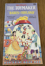1961 Golden Funtime Punch-Out Walt Disney's THE TOYMAKER-Babes In Toyland ORIG.