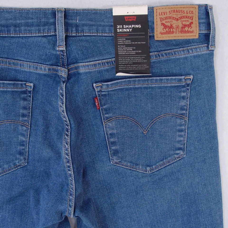 NEW Womens Levi's 311 SHAPING SKINNY Stretch Jeans W34 W33 L34 UK Size 14 BNWT - Image 4 of 4