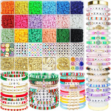 Stocking Stuffers - 5300 Clay Beads Bracelet Making Kit,Arts and Crafts for Kids