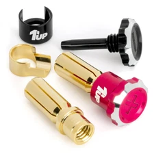 1up Racing Lockdown 5mm Adjustable Bullet Plugs, 190454