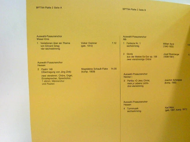 Bundesposaunentag Esslingen 1984 Bund Christlicher Posaunenchöre Deutschlands: - Bild 4 von 4