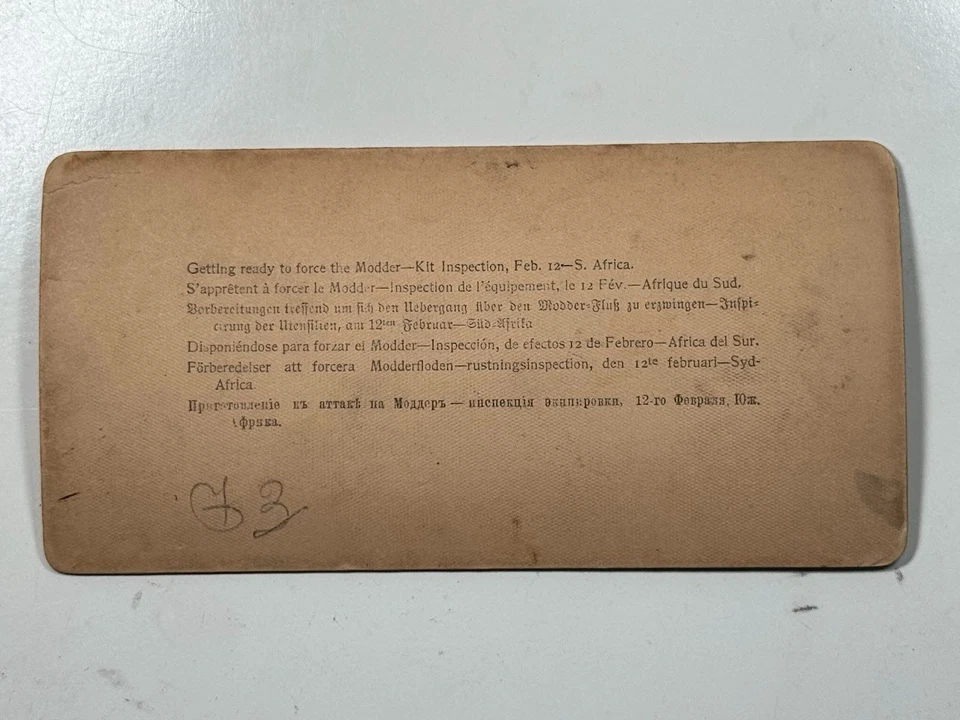Tarjeta Stereoview Getting Ready to Force Modder, kit de inspección, histórica vintage Foto 4 de 4