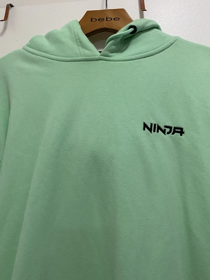 Auriculares Team NINJA Merch Gamer verde con capucha talla mediana E deportes Foto 2 de 4