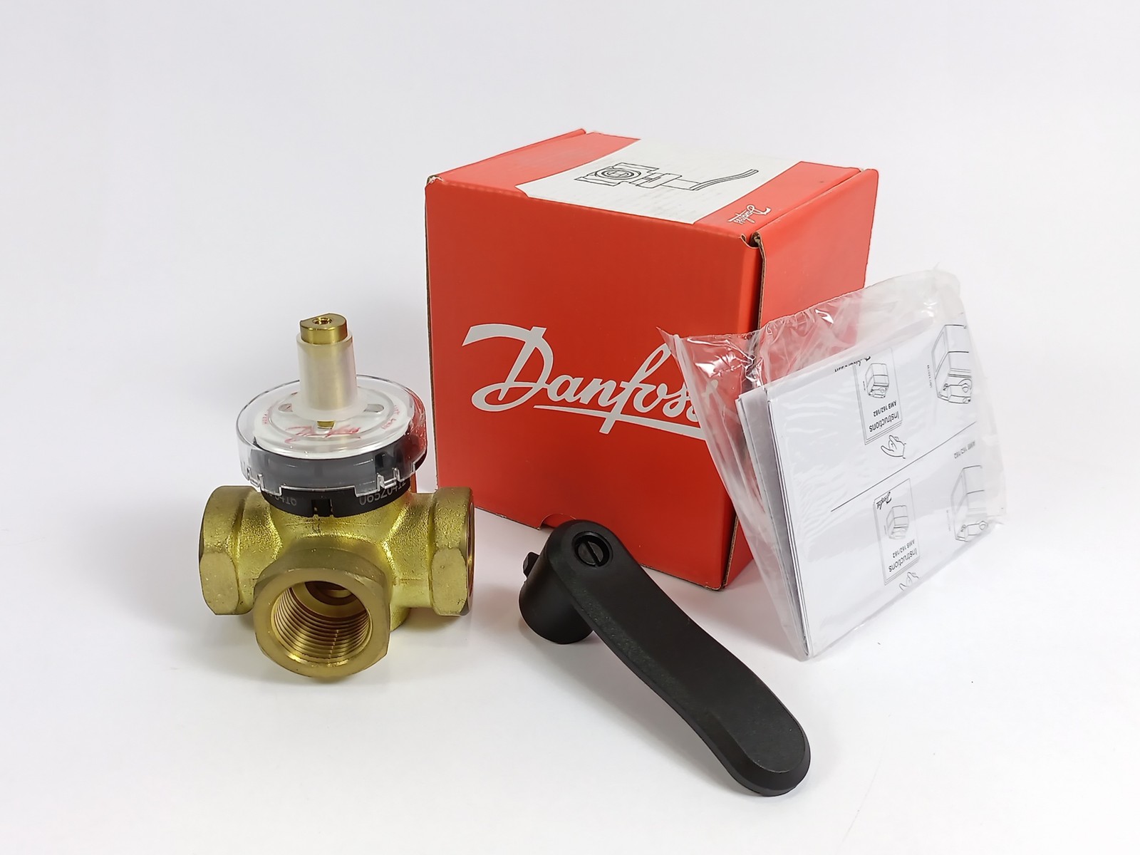 Danfoss 065Z0412 HRB 4-Way Rotary Valve, HRB 4, PN 10, DN 20, 4 M³/H, RP 3/4