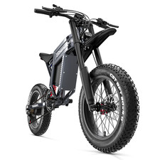 Powerful 1500W Electric Mountain Bike 20" Fat Tire Ebike 60V 30AH 40MPH US STOCK