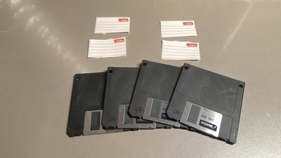 (4) Imation Floppy Disk 2HD  3.5'' IBM Formatted 1.44 MB w/labels