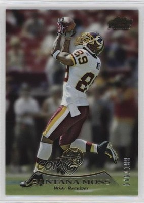 2010 Topps Prime Gold /199 Santana Moss #27 3n1
