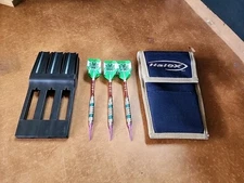 Halex 3 Leaf Clover Soft Tip Darts Set W/ Case 