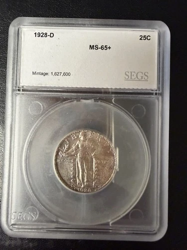 1928-D ~ Standing Liberty ~ Silver Quarter Dollar